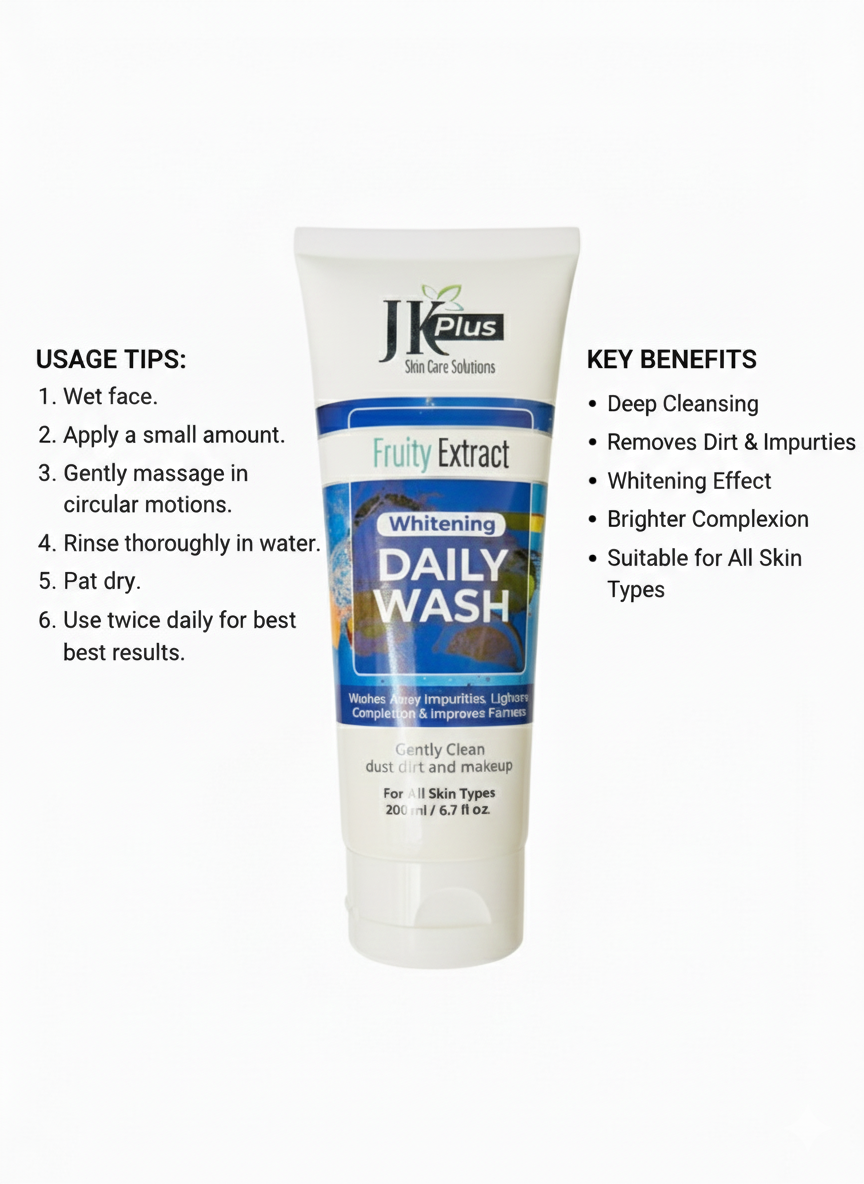 𝙅𝙆 𝙋𝙡𝙪𝙨 𝘿𝙖𝙞𝙡𝙮 𝙁𝙖𝙘𝙚 𝙒𝙖𝙨𝙝